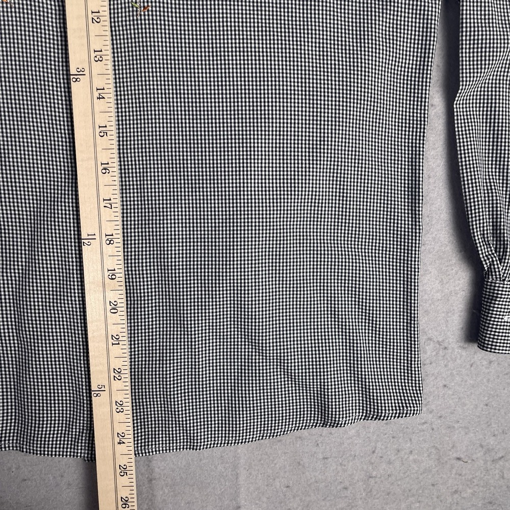 Orvis Embroidered Button Front Work Shirt Woman Sz 6 Long Sleeve‎ Checks - Picture 9 of 11
